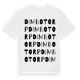 White t-shirt med Dimbotorp ordlek t-shirt