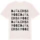 Vintage White t-shirt med Djäkens bygge ordlek t-shirt