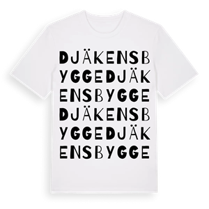 Djäkens bygge ordlek t-shirt – ekologisk bomull t-shirt från Pinshirt