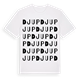 White t-shirt med Djup ordlek t-shirt
