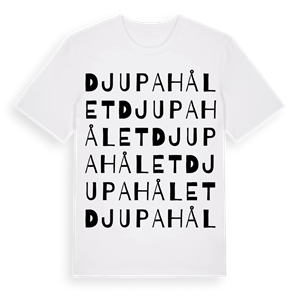 Djupa hålet ordlek t-shirt – ekologisk bomull t-shirt från Pinshirt