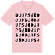 Pink Cotton t-shirt med Djupsjö ordlek t-shirt
