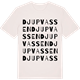 Vintage White t-shirt med Djupvassen ordlek t-shirt