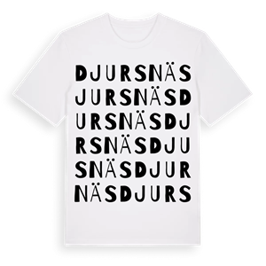 Djursnäs ordlek t-shirt – ekologisk bomull t-shirt från Pinshirt