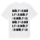 White t-shirt med Dölpan ordlek t-shirt