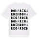 White t-shirt med Domaregården ordlek t-shirt