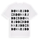 White t-shirt med Domarudden ordlek t-shirt