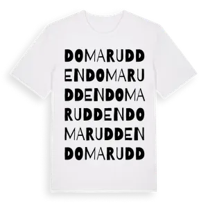 Domarudden ordlek t-shirt – ekologisk bomull t-shirt från Pinshirt