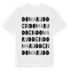 White t-shirt med Domarudden ordlek t-shirt