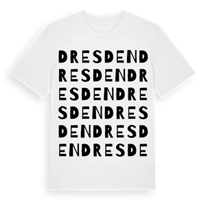 Dresden ordlek t-shirt – ekologisk bomull t-shirt från Pinshirt