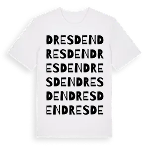 Dresden ordlek t-shirt – ekologisk bomull t-shirt från Pinshirt