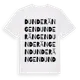 White t-shirt med Dunderängen ordlek t-shirt