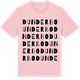 Pink Cotton t-shirt med Dunderbo ordlek t-shirt