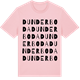 Pink Cotton t-shirt med Dunderboda ordlek t-shirt