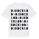 White t-shirt med Dunderboda ordlek t-shirt