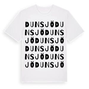 Dunsjö ordlek t-shirt – ekologisk bomull t-shirt från Pinshirt