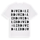 White t-shirt med Duvedalen ordlek t-shirt
