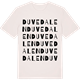 Vintage White t-shirt med Duvedalen ordlek t-shirt