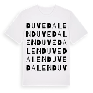 Duvedalen ordlek t-shirt – ekologisk bomull t-shirt från Pinshirt