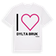 Jag älskar Dylta bruk t-shirt stort tryck