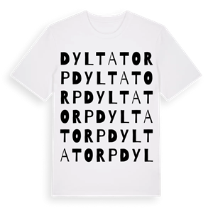 Dyltatorp ordlek t-shirt – ekologisk bomull t-shirt från Pinshirt