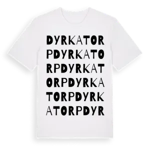 Dyrkatorp ordlek t-shirt – ekologisk bomull t-shirt från Pinshirt