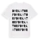 White t-shirt med Dyrkatorp ordlek t-shirt