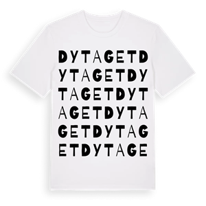 Dytaget ordlek t-shirt – ekologisk bomull t-shirt från Pinshirt
