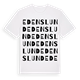 White t-shirt med Edenslund ordlek t-shirt