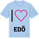 Blue Soul t-shirt med Jag älskar Edö t-shirt stort tryck