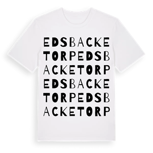 Edsbacketorp ordlek t-shirt – ekologisk bomull t-shirt från Pinshirt
