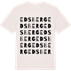 Vintage White t-shirt med Edsberg ordlek t-shirt