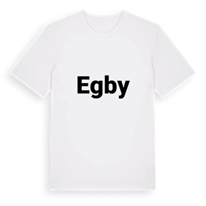 Egby fetstil t-shirt – ekologisk bomull t-shirt från Pinshirt