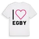 Jag älskar Egby t-shirt stort tryck