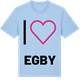 Blue Soul t-shirt med Jag älskar Egby t-shirt stort tryck