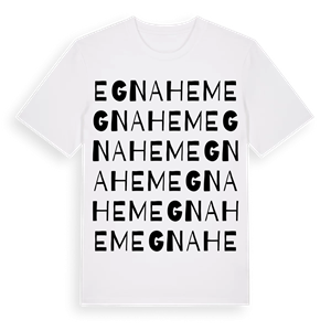 Egna hem ordlek t-shirt – ekologisk bomull t-shirt från Pinshirt