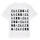 White t-shirt med Ekberga ordlek t-shirt