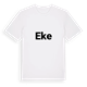 White t-shirt med Eke fetstil t-shirt