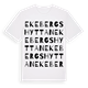 White t-shirt med Ekebergshyttan ordlek t-shirt