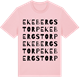 Pink Cotton t-shirt med Ekebergstorp ordlek t-shirt