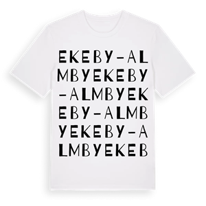 Ekeby-Almby ordlek t-shirt – ekologisk bomull t-shirt från Pinshirt