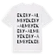 White t-shirt med Ekeby-Almby ordlek t-shirt