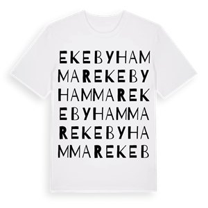 Ekebyhammar ordlek t-shirt – ekologisk bomull t-shirt från Pinshirt