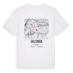 Eklunda karta t-shirt – ekologisk bomull t-shirt från Pinshirt