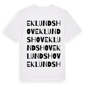Eklundshov ordlek t-shirt – ekologisk bomull t-shirt från Pinshirt