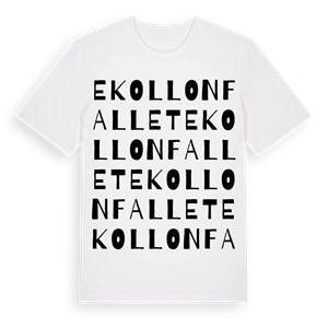 Ekollonfallet ordlek t-shirt – ekologisk bomull t-shirt från Pinshirt