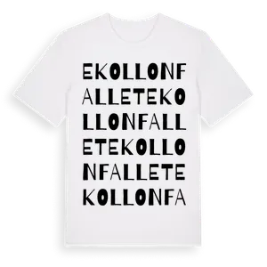 Ekollonfallet ordlek t-shirt – ekologisk bomull t-shirt från Pinshirt