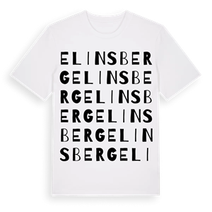 Elinsberg ordlek t-shirt – ekologisk bomull t-shirt från Pinshirt