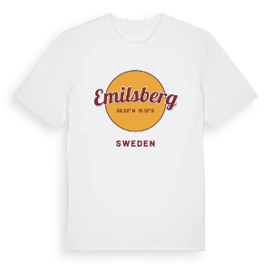 Emilsberg cirkel t-shirt – ekologisk bomull t-shirt från Pinshirt