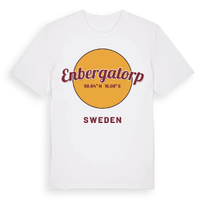 Enbergatorp cirkel t-shirt – ekologisk bomull t-shirt från Pinshirt